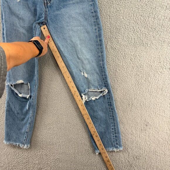 Levi’s Premium Wedgie Fit Jeans Women’s Size 25 Distressed High Rise Button Fly - Picture 8 of 13